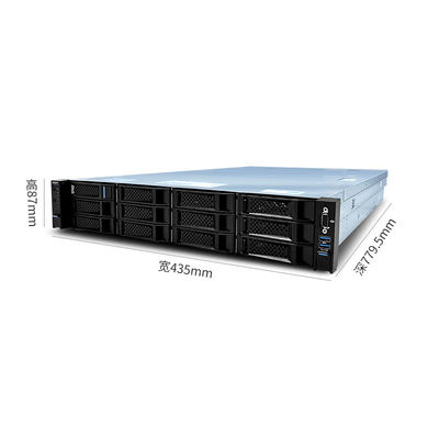 Intel Xeon Gold 6133*2 8G*8 RAM 240G*2 SSD 4T*8 SATA 800W*2 2U Раковый графический сервер