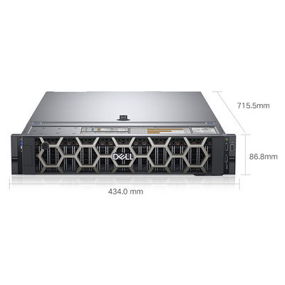 Dell R740 2U Rack Servers с 8 x 3.5 "Backplane и двойным портом Гигабитный сетевой порт