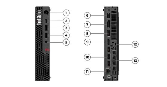 Lenovo ThinkStation P3 Маленькие настольные компьютеры Мини ПК Intel i5-13500 8G оперативная память 512G SSD универсальный