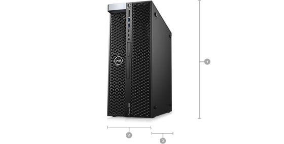 Dell Precision 5820 Tower WorkStation Xeon W-2245/16G/2TB/T400 T5820 Макс Пользователи 30 Пользователей