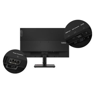 16 9 Отношение дисплея Lenovo ThinkVision S24E-20 23.8дюймовый FHD монитор для офиса