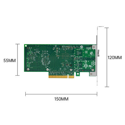 10 Гбит/с PCI EXPRESS Двухпортный сервер SFP Серверная волоконная сетевая карта Intel 82599ES Чипсет X520